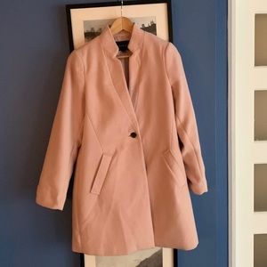 Banana Republic Coat, pink and single button, lightweight